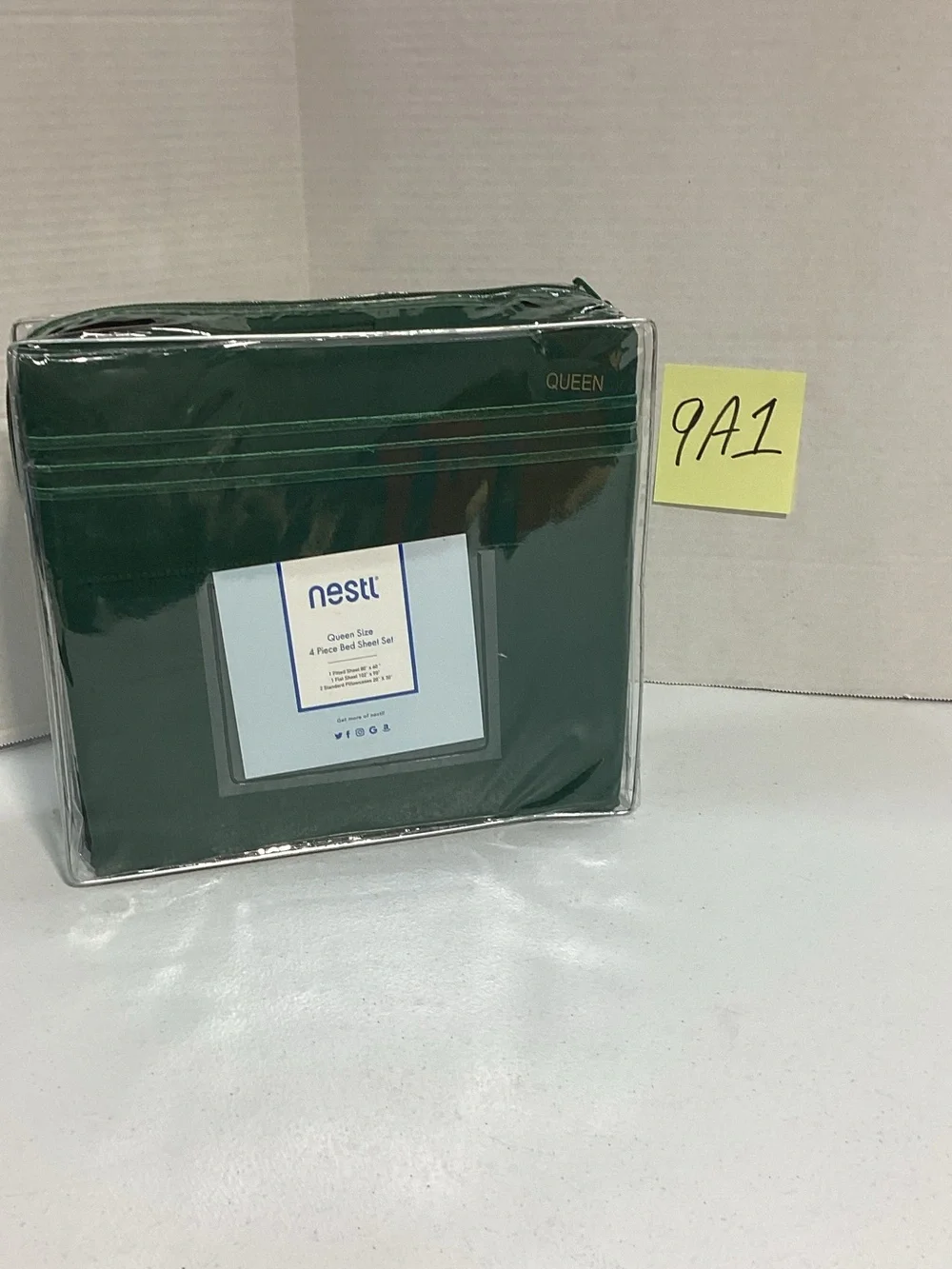 NESTLQueen Sheet Set in Deep Green